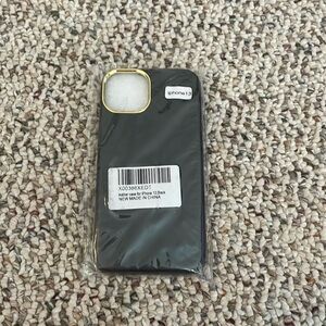 New Black Leather IPhone 13 Case